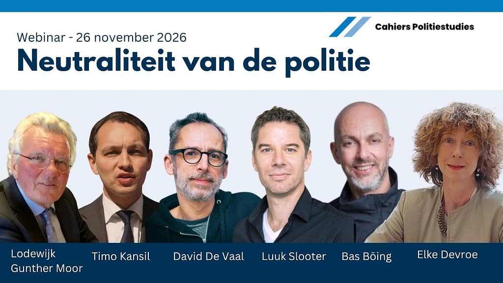 webinar Neutraliteit van de politie