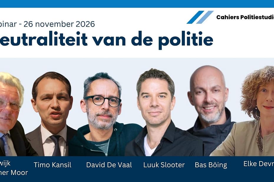 webinar Neutraliteit van de politie